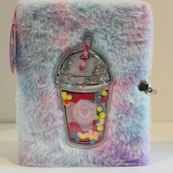 Bubble Tea Diary Ombre Fur Cover with Bubble Tea Gel Patch - Picture 2 of 3